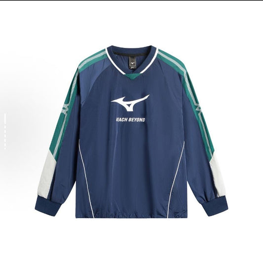 Preorder 預訂 Mizuno Blokecore Soccer Jersey Pullover LS Navy 足球球衣