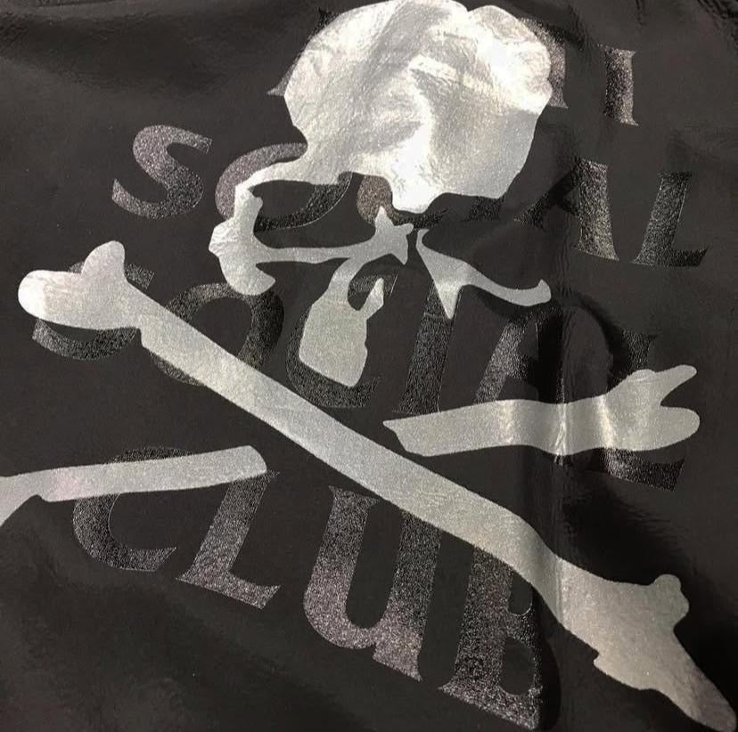 Anti Social Social Club ASSC x Mastermind Japan MMJ Get Weird Coach Jacket Black World MMW