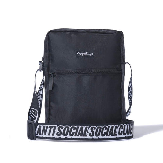 Anti Social Social Club ASSC Wired Shoulder Bag Side Bag Black 黑色