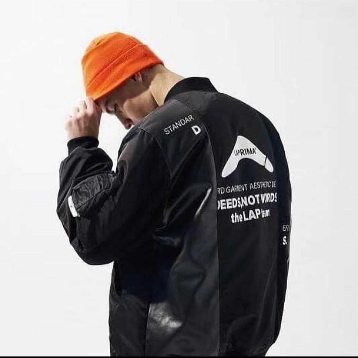 Laprima 拼接 Split Patch MA-1 Jacket 黑色