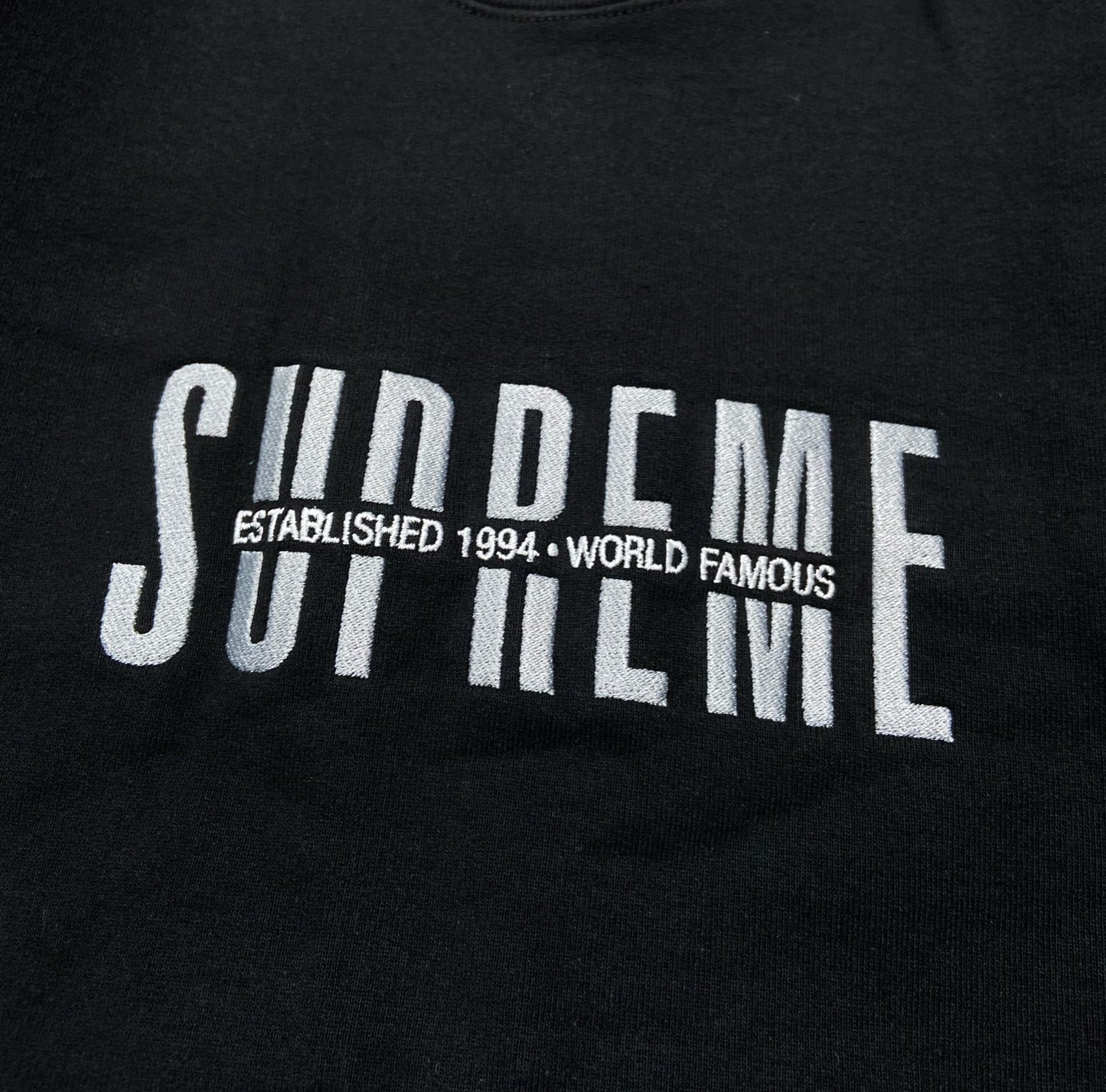 Supreme World Famous Crewneck Black
