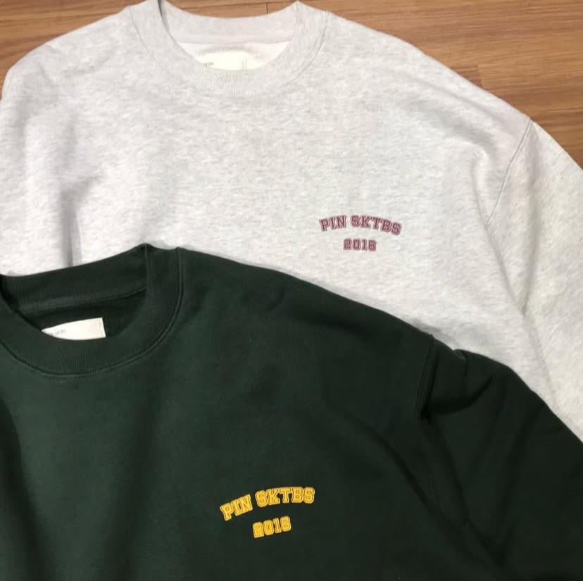 Pin Sktbs Meaning of Life Crewneck Grey Green