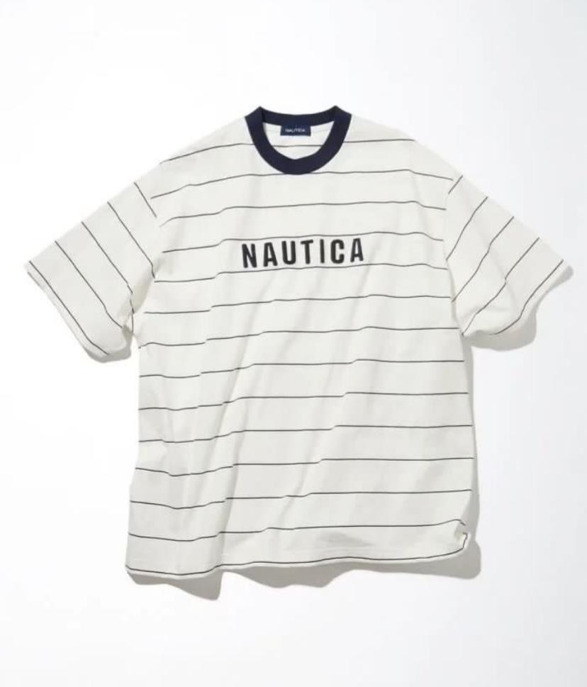 Nautica JP Pin Border Logo SS Tee