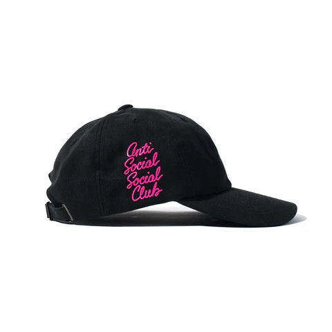 Anti Social Social Club ASSC Options Wired Cap Black Hot Pink