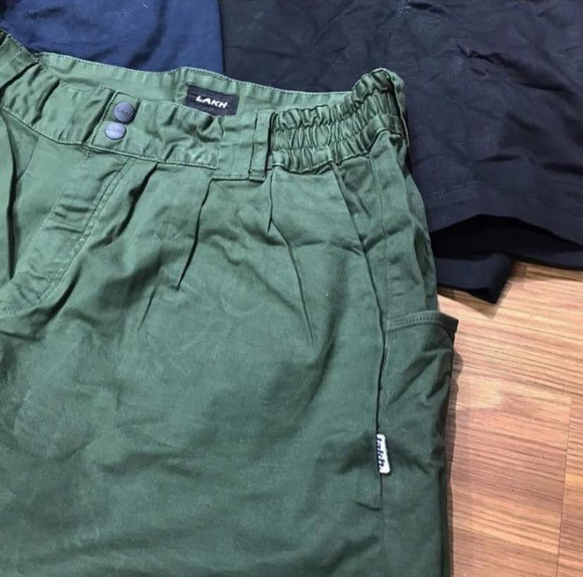 LAKH Supply Wide Cut 1/2 Chino Pants Black Navy Olive 黑色 深藍 綠色