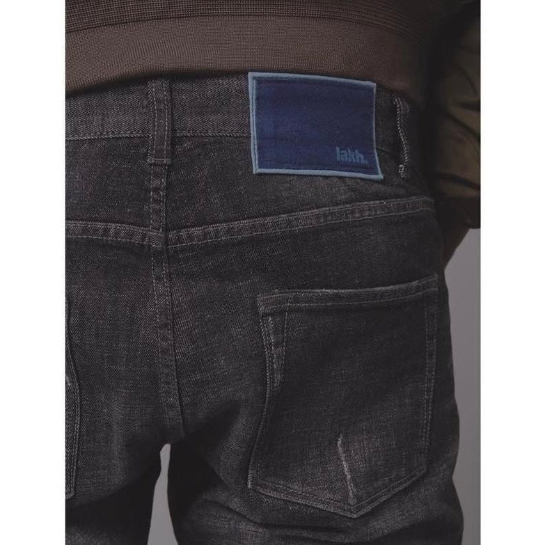 LAKH Supply Pinroll Jogger Denim 2.0 Black 黑色