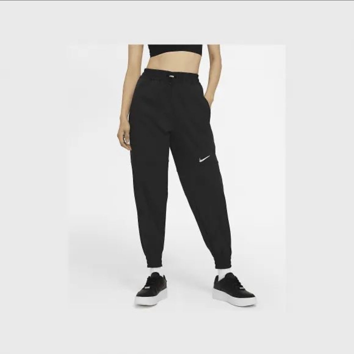 Nike NSW Swoosh Jogger Women Black CZ8910-010 女裝立體Logo梭織收口運動長褲