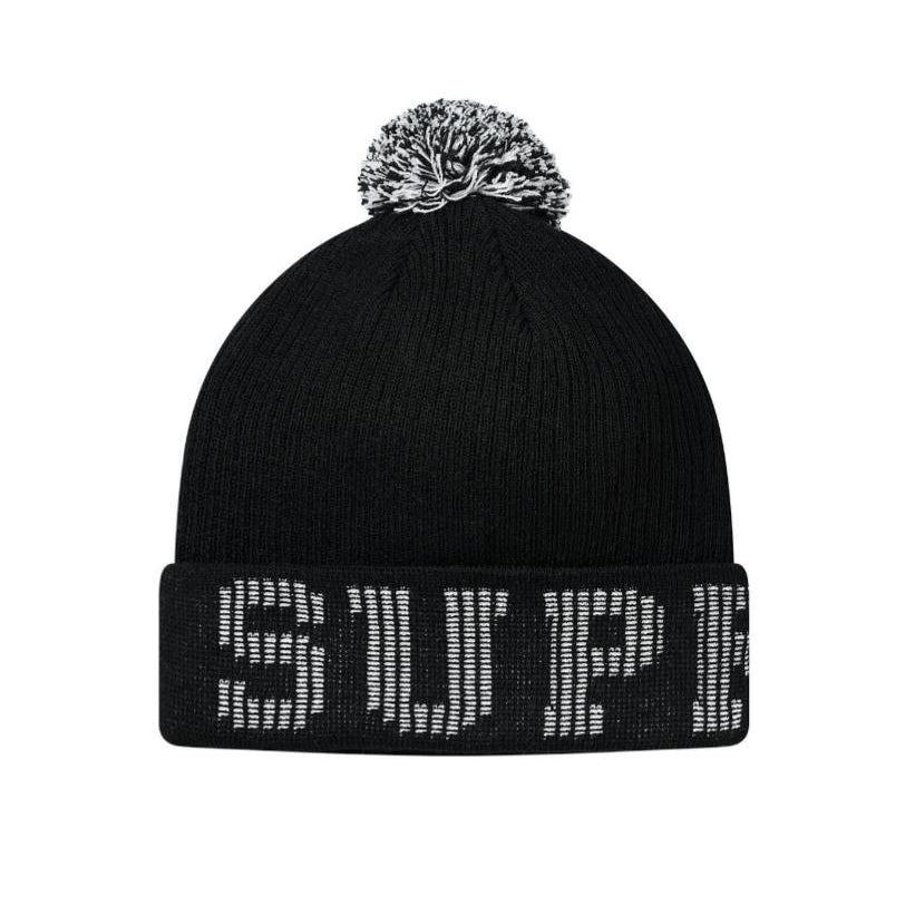 Supreme Grid Logo Beanie Black
