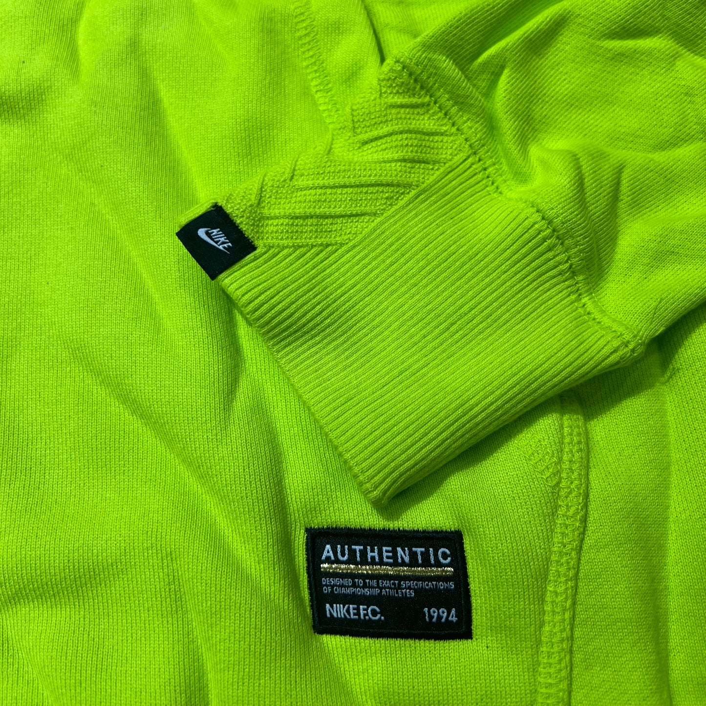 Nike F.C. Star Hoodie Neon Green 631267-382 FC 1994