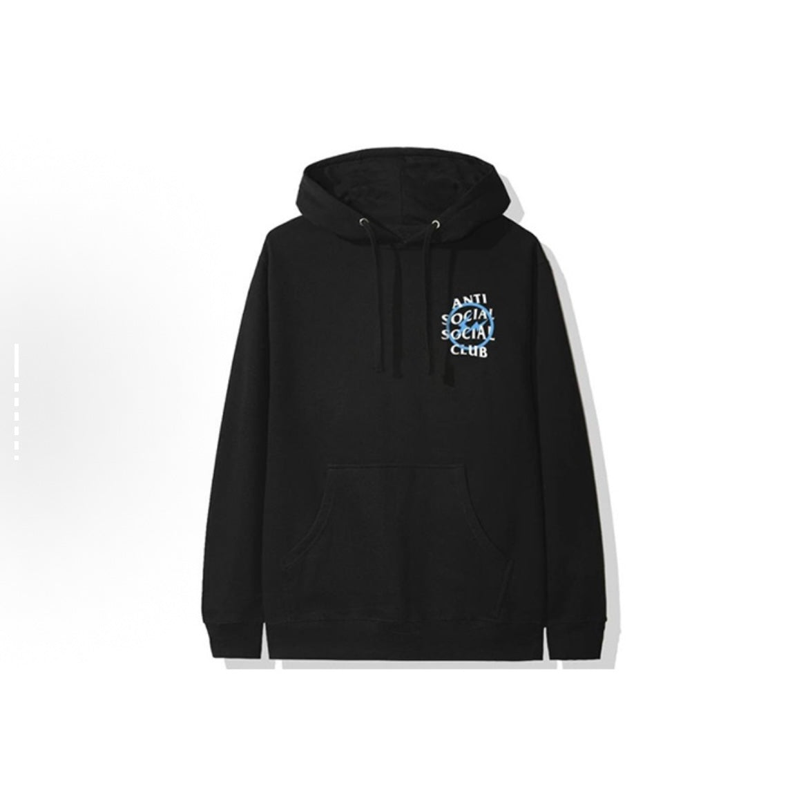 Anti Social Social Club ASSC x Fragment Blue Bolt Hooded Sweatshirt Hoodie Black