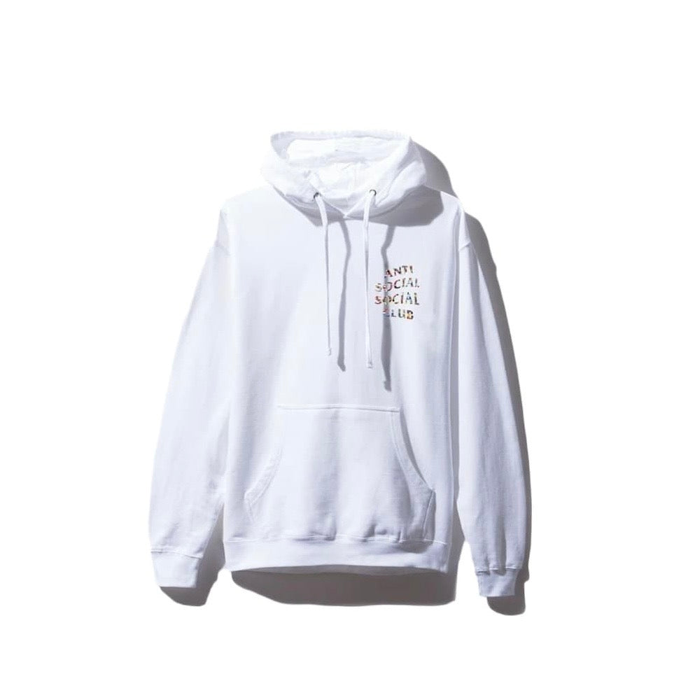 Anti Social Social Club ASSC Multi Flag Hooded Sweatshirt Hoodie white 白色國旗字
