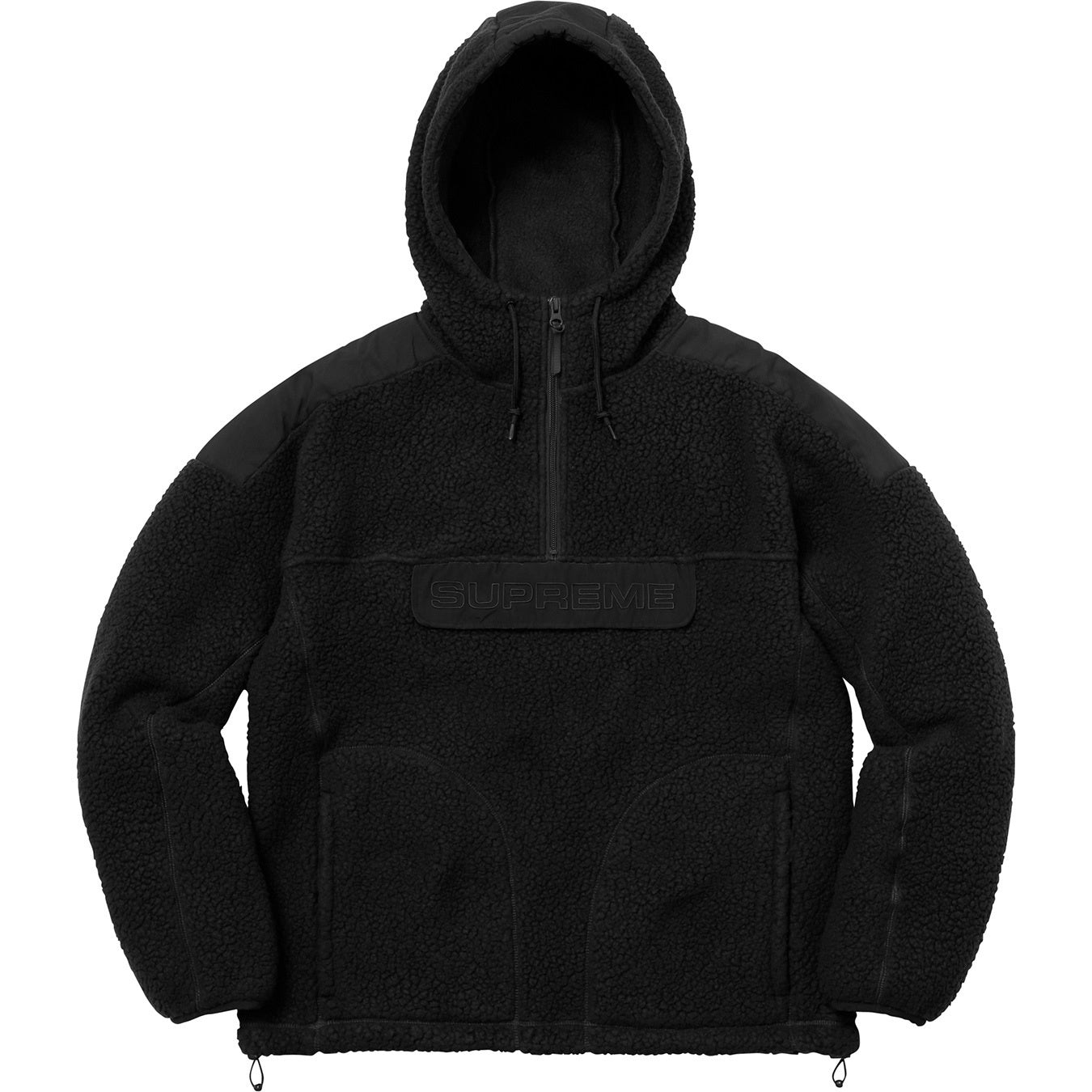 Supreme FW17 POLARTEC® Hooded Half Zip Pullover Sweatshirt