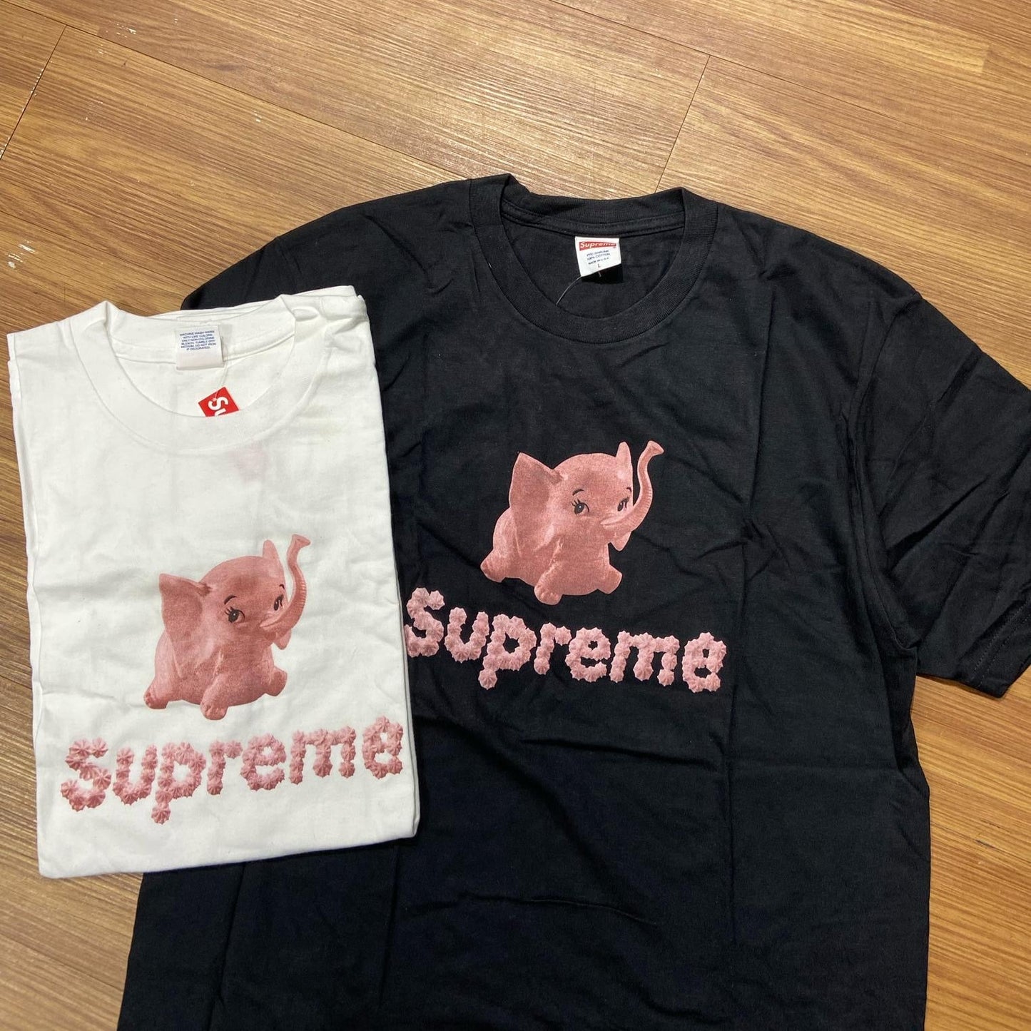 Supreme SS17 Elephant Tee White Black