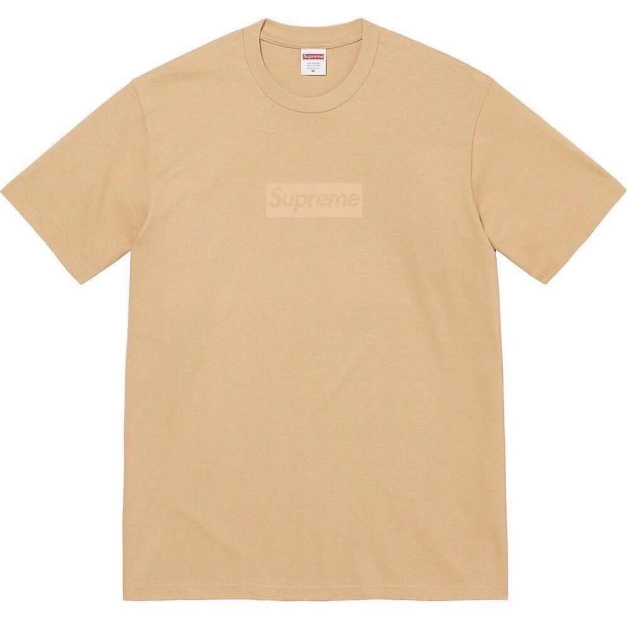 Supreme Tonal Box Logo Tee Black Navy