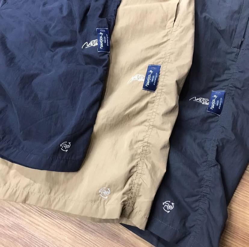 Nautica JP +Stacks Nyco Track Shorts Charcoal Black Khaki Navy