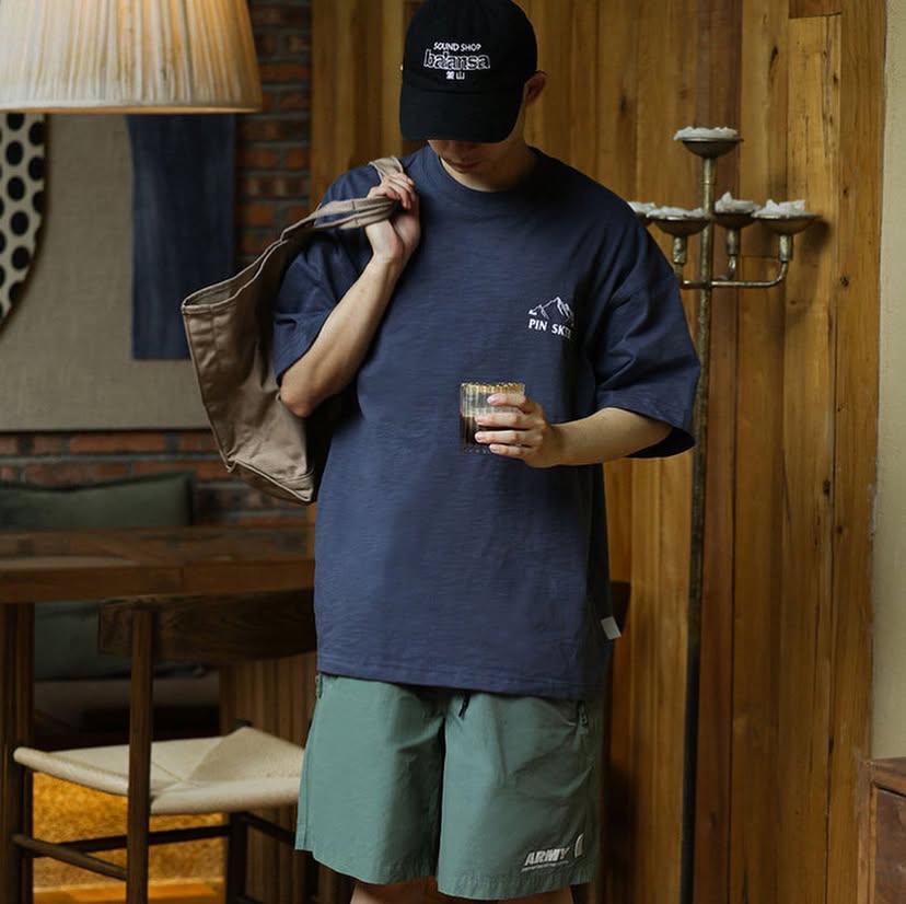 Pin Sktbs Urban Mountain SS Tee (Bamboo 天竺棉) Brown Cream Navy