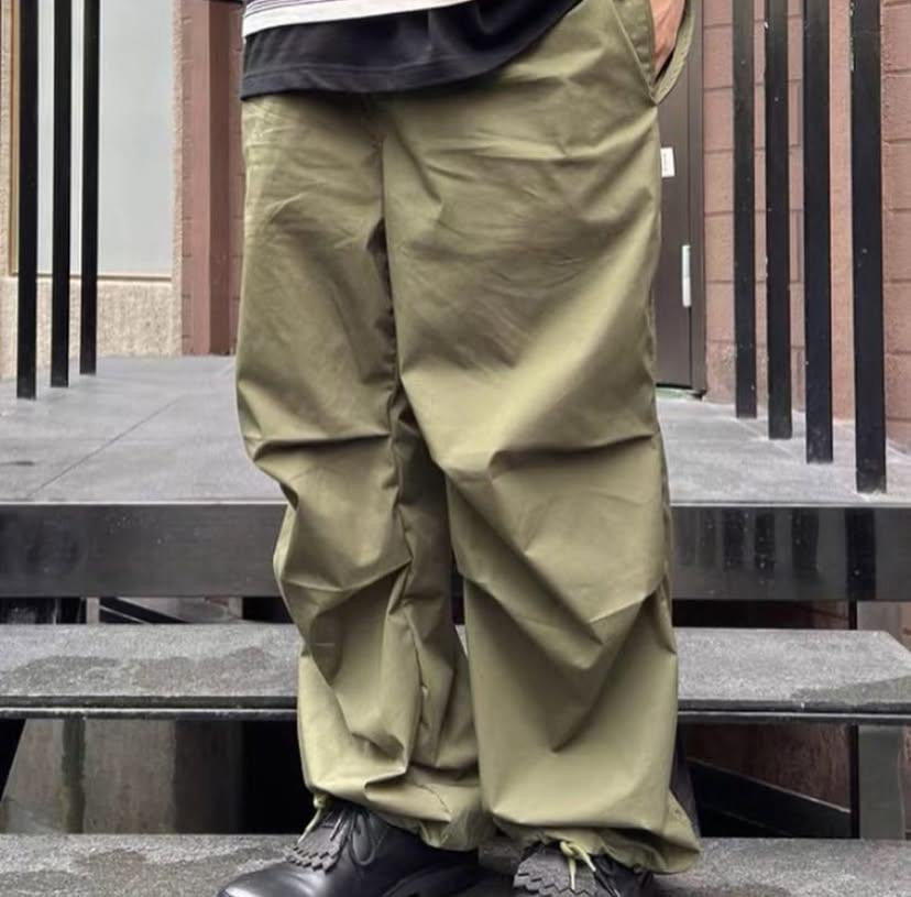 NORLN NR Parachute Trousers Black Olive