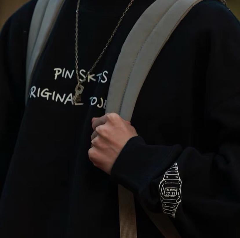 Pin Sktbs OP Sweat Crewneck Black