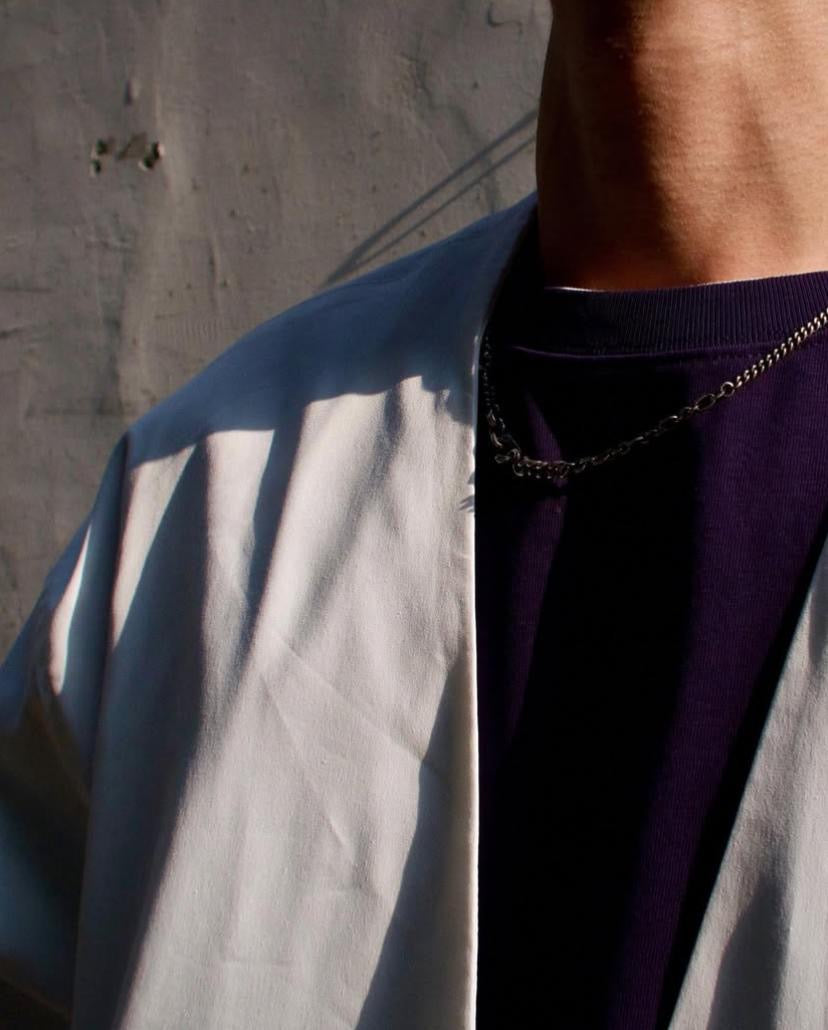 UBDD Reversible Function Kimono Blazer White