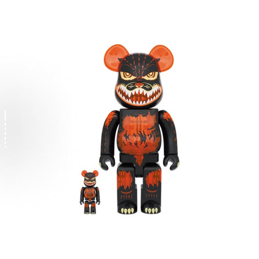 Medicom Toy Bearbrick Godzilla Vs Destroyer Version Godzilla (Meltdown: Clear Orange Ver.) 100% & 400% 1000% Be@rbrick 哥斯拉