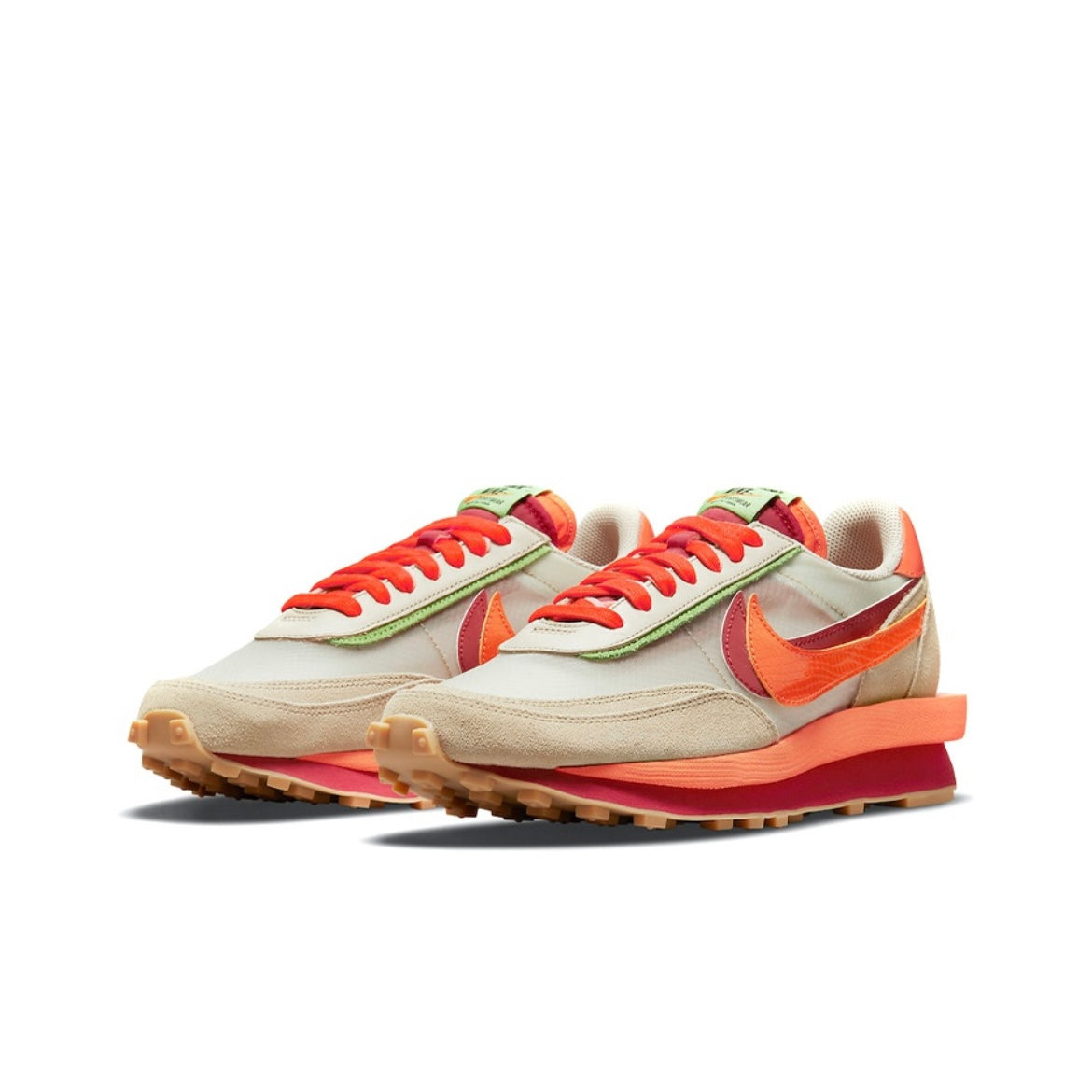 Nike x Clot x Sacai LD Waffle KOD Orange DH1347-100