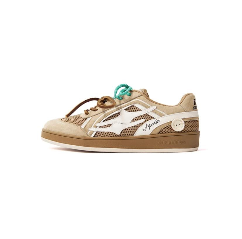 預訂 Preorder 韓國大熱 Killwinner 蕾絲花邊 緞帶 長舌 徳訓鞋 卡其啡 German Trainer Khaki Brown