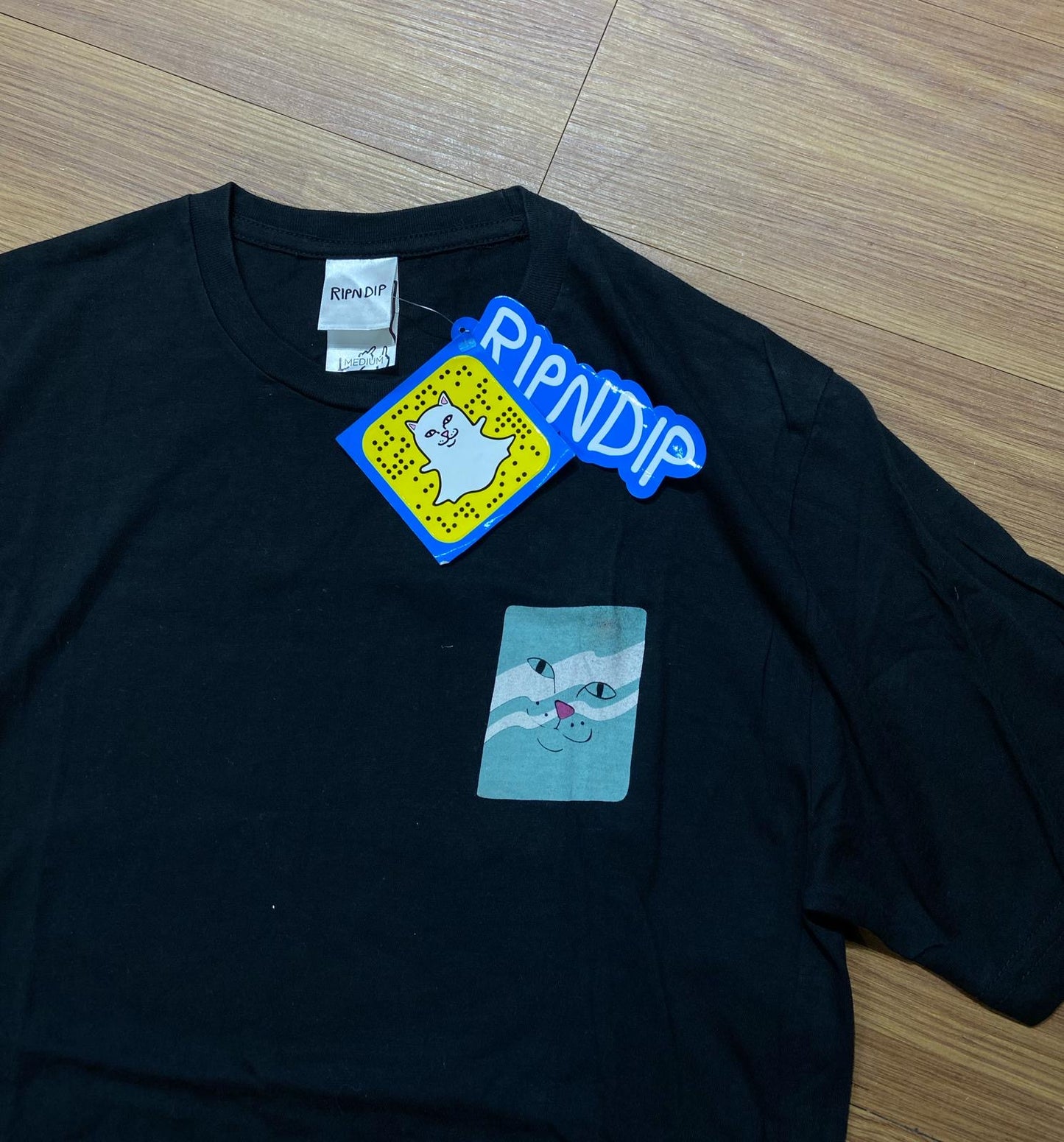 🇺🇸Ripndip 中指貓 Mirror Tee Black
