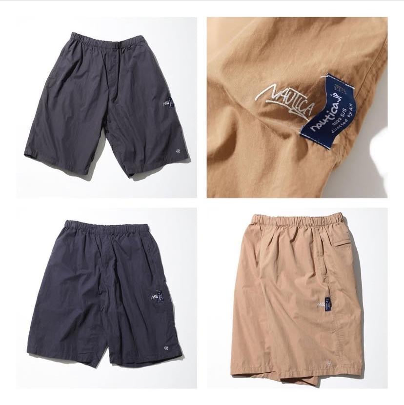 Nautica JP +Stacks Nyco Track Shorts Charcoal Black Khaki Navy