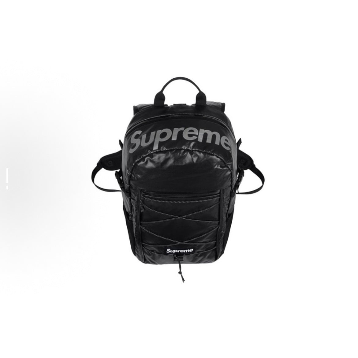 Supreme FW17 Backpack Black Cordura Advanced Fabrics 3M Logo