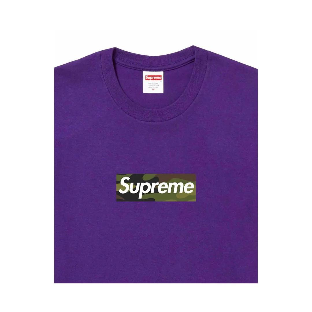 Supreme Camo Box Logo Tee Black White Grey Navy Khaki Purple