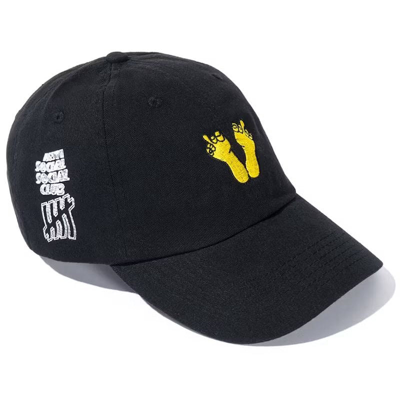 Anti Social Social Club ASSC x Undefeated Foot Wired Cap Black