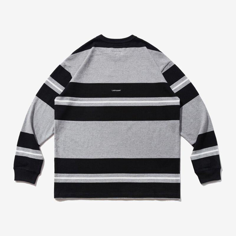 Laprima Stripe LS Tee 橫間 灰黑