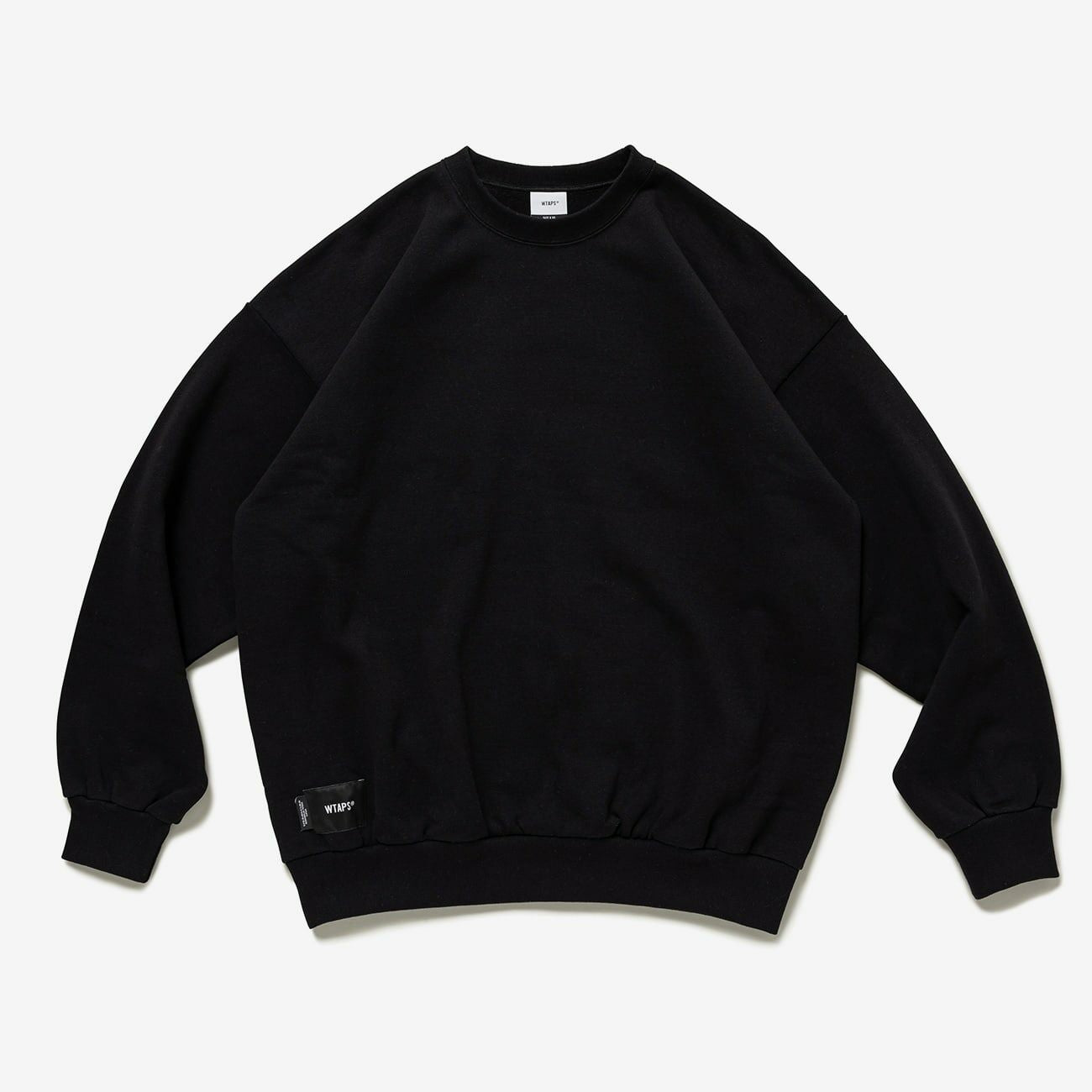 Wtaps Fortless Sweater / Cotton Black 232ATDT-CPM01S Crewneck