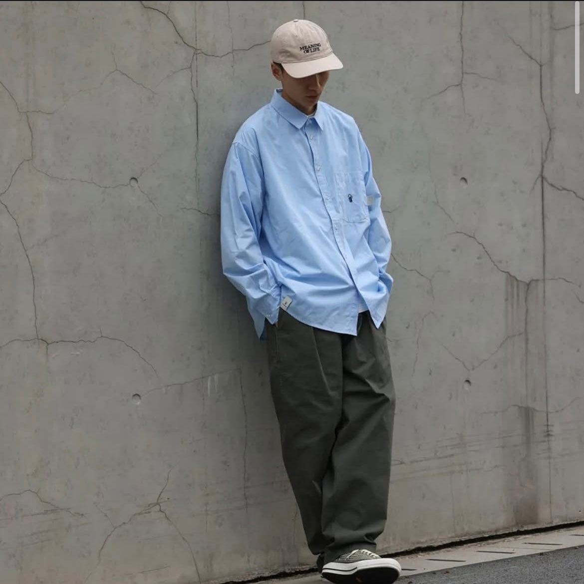 Pin Sktbs Basic Logo Broad Shirt LS
