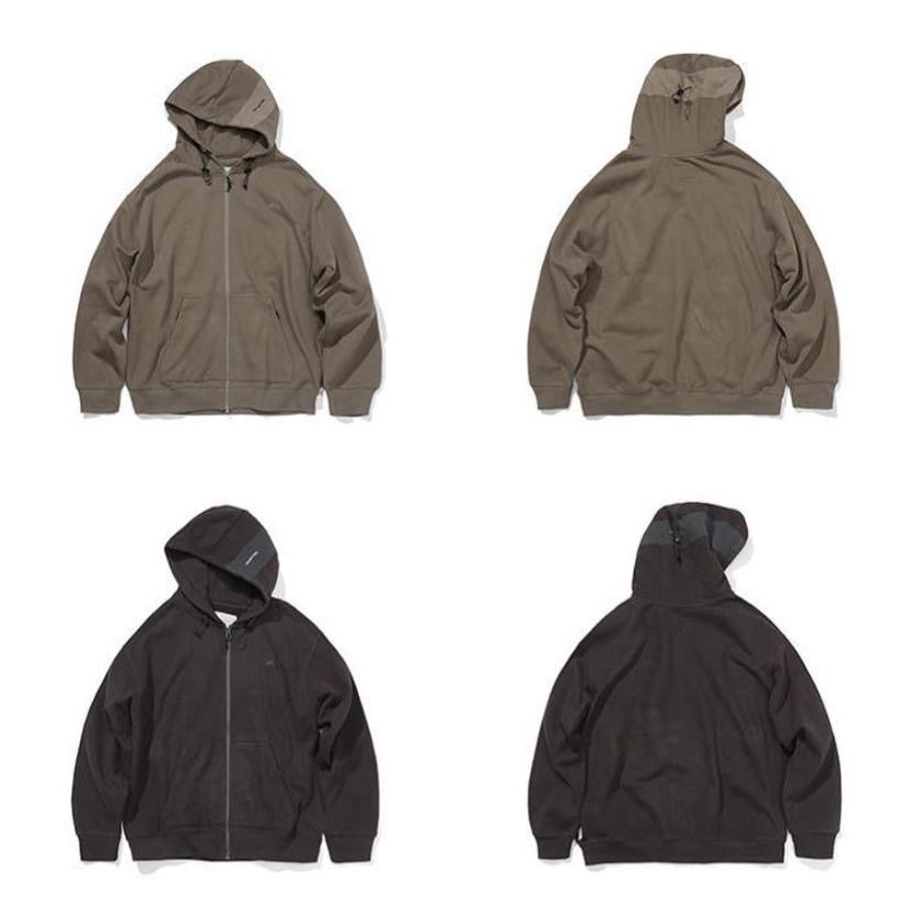 Pin Sktbs Sweat Hooded Trail Full Zip Up Black Olive