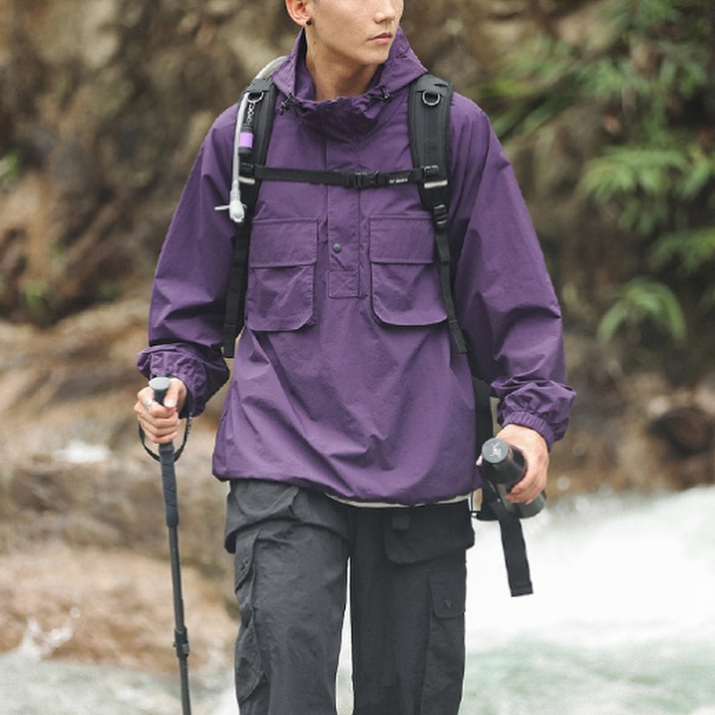 OutWild Waterproof Pullover Windbreaker 防潑水過頭笠外套