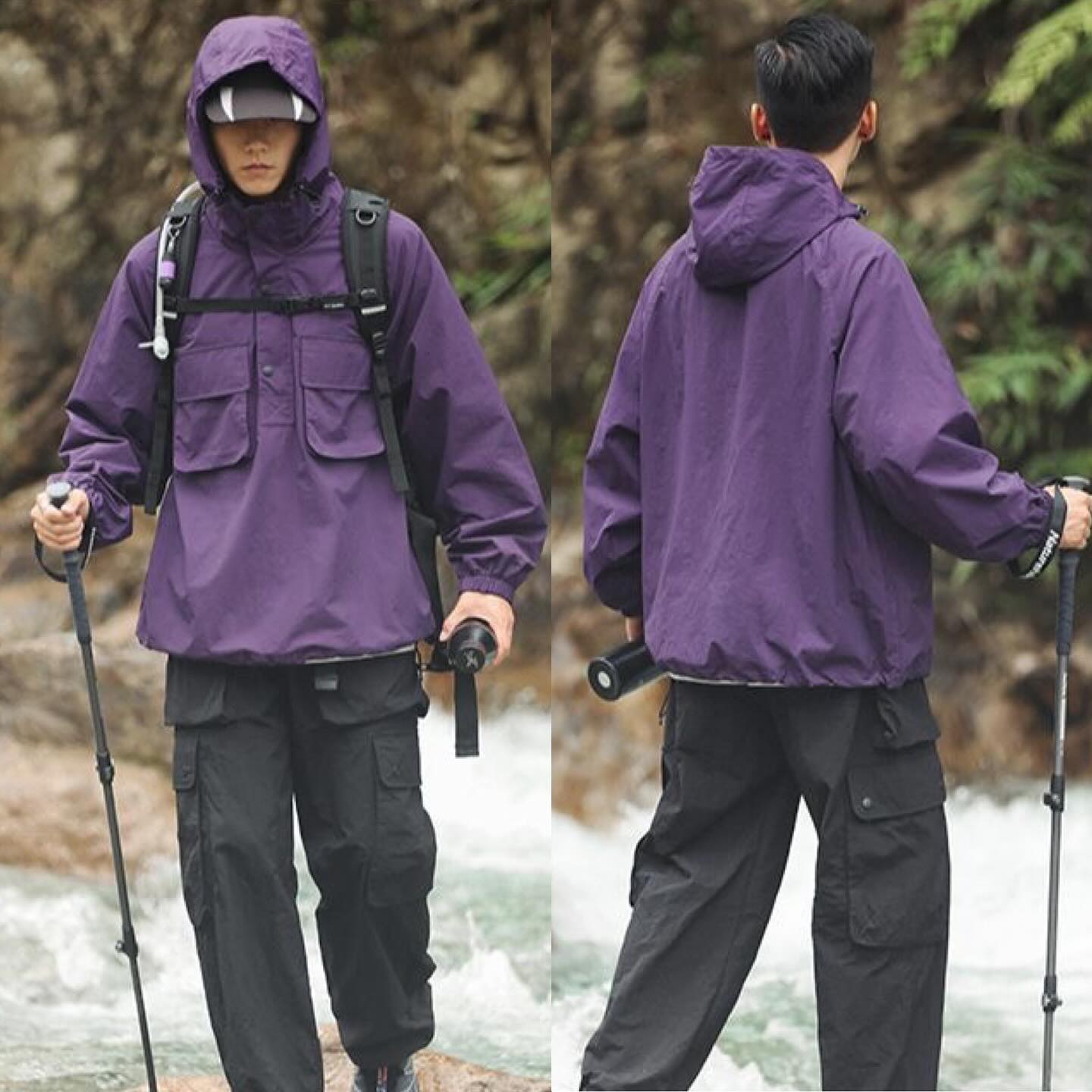OutWild Waterproof Pullover Windbreaker 防潑水過頭笠外套
