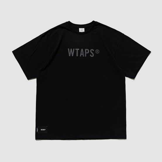 Wtaps Sign SS Tee / Cotton Black 231ATDT-STM10S