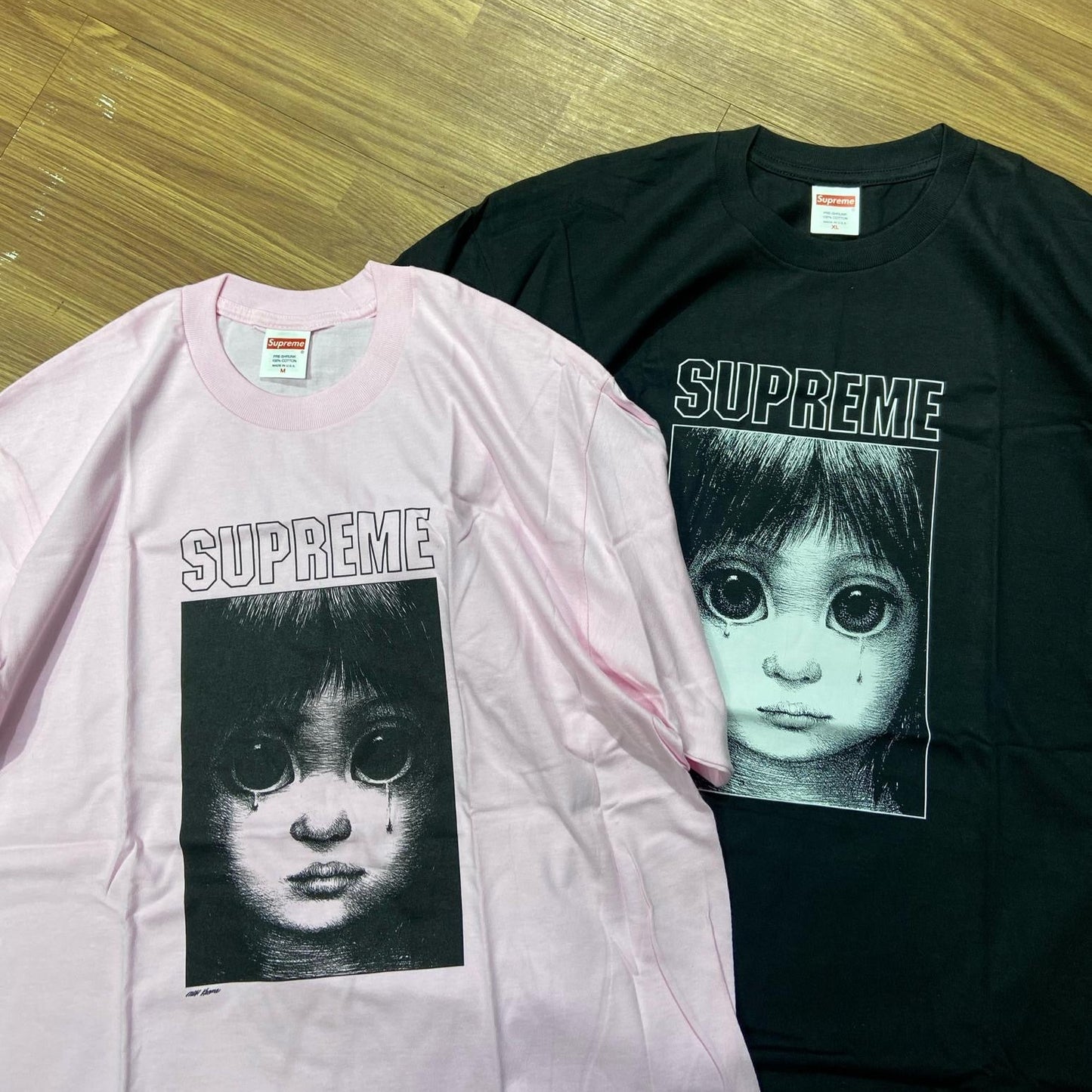 Supreme Margaret Keene Teardrop Tee Black Pink