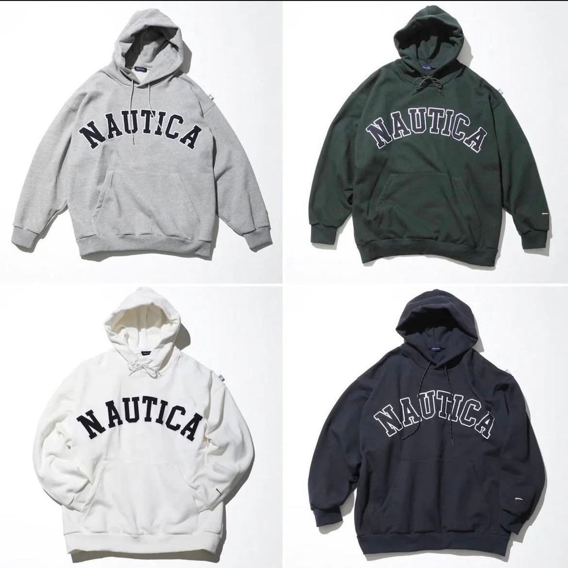 Nautica JP Arch Logo Hooded Sweatshirts Hoodie
