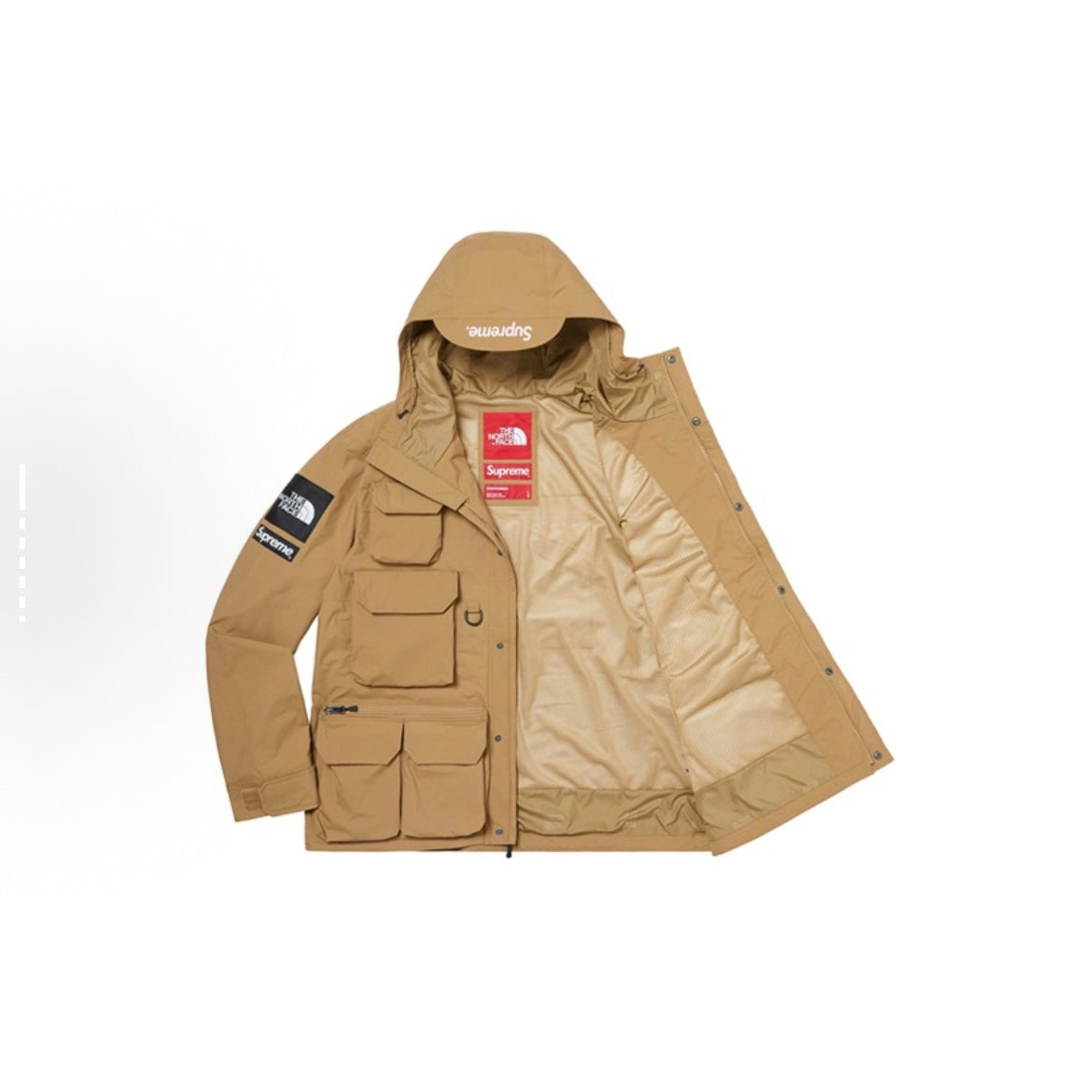 Supreme x The North Face TNF SS20 Cargo Jacket Gold Tan 卡其色