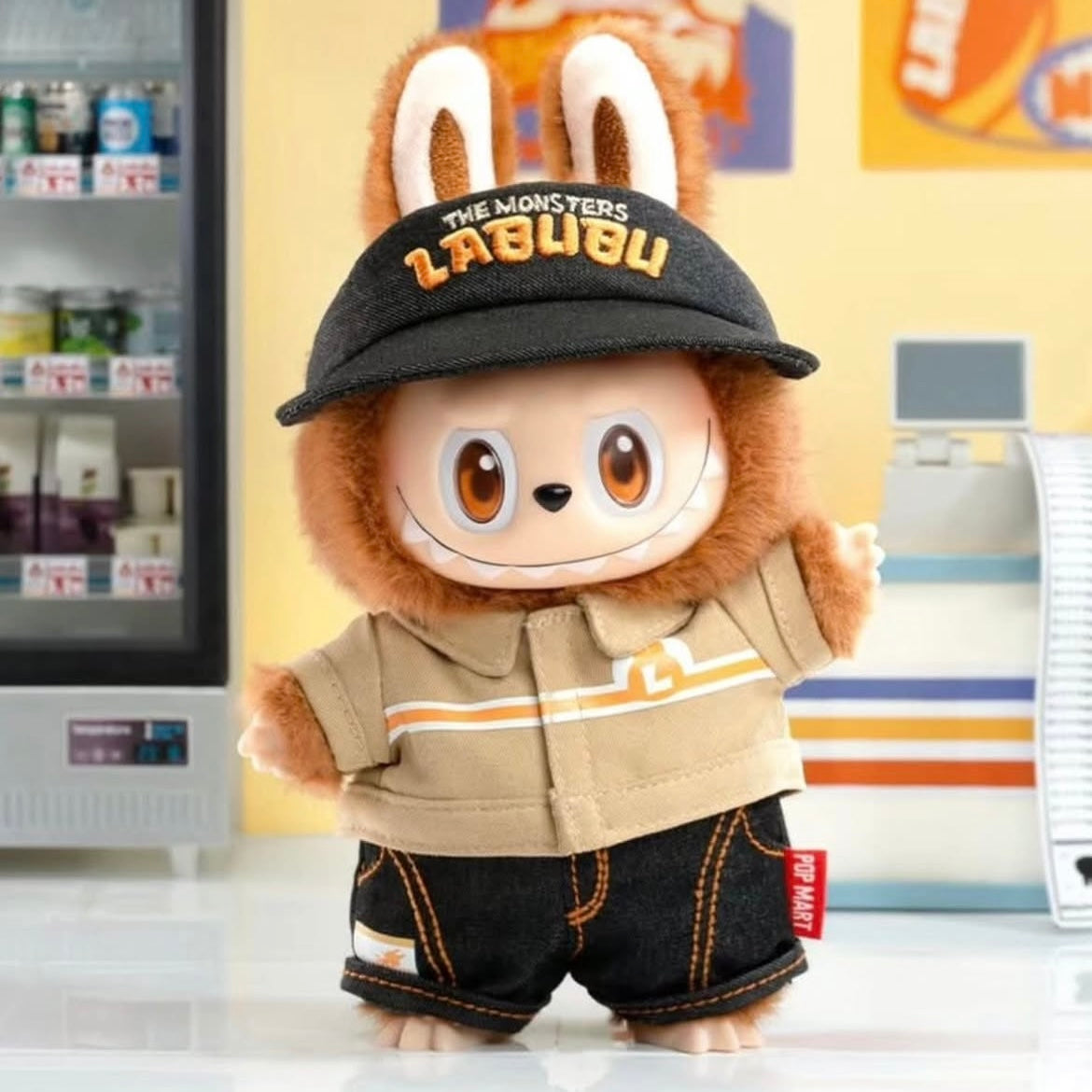 The Monsters Labubu Wacky Mart Series 怪味便利店系列 搪膠毛納吊卡 Vinyl Plush Blister Pack 店員 Pop Mart x How2work