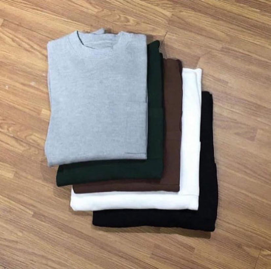 NORLN NR Waffle Pocket Tee LS Black Brown Dark Green Grey White