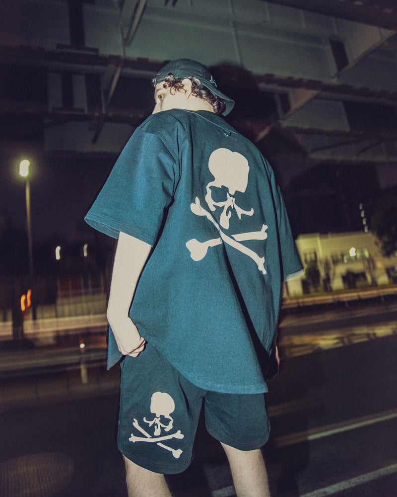 Mastermind Japan MMJ x New Era Heavyweight Cotton Baseball Shirt MMJ Script MJ26C16-SH003