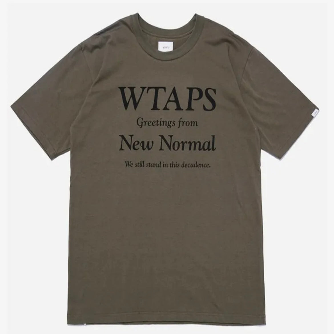 Wtaps New Normal SS Tee Olive 201PCDT-ST17S