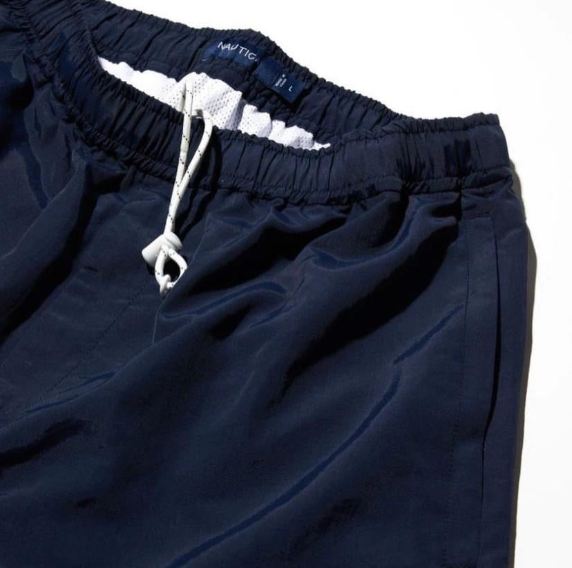 Nautica JP Re-Nylon Waterproof Beach Shorts Black Navy