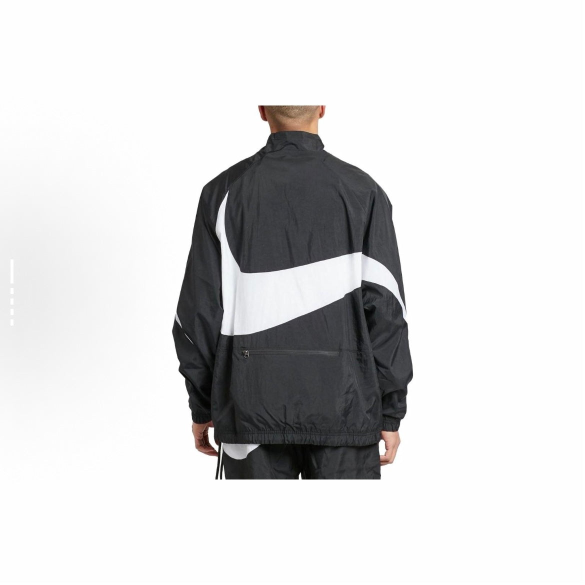 Nike NSW Ultra Swoosh Woven Half Zip Jacket Anorak Black AJ2696-010 AJ2696010