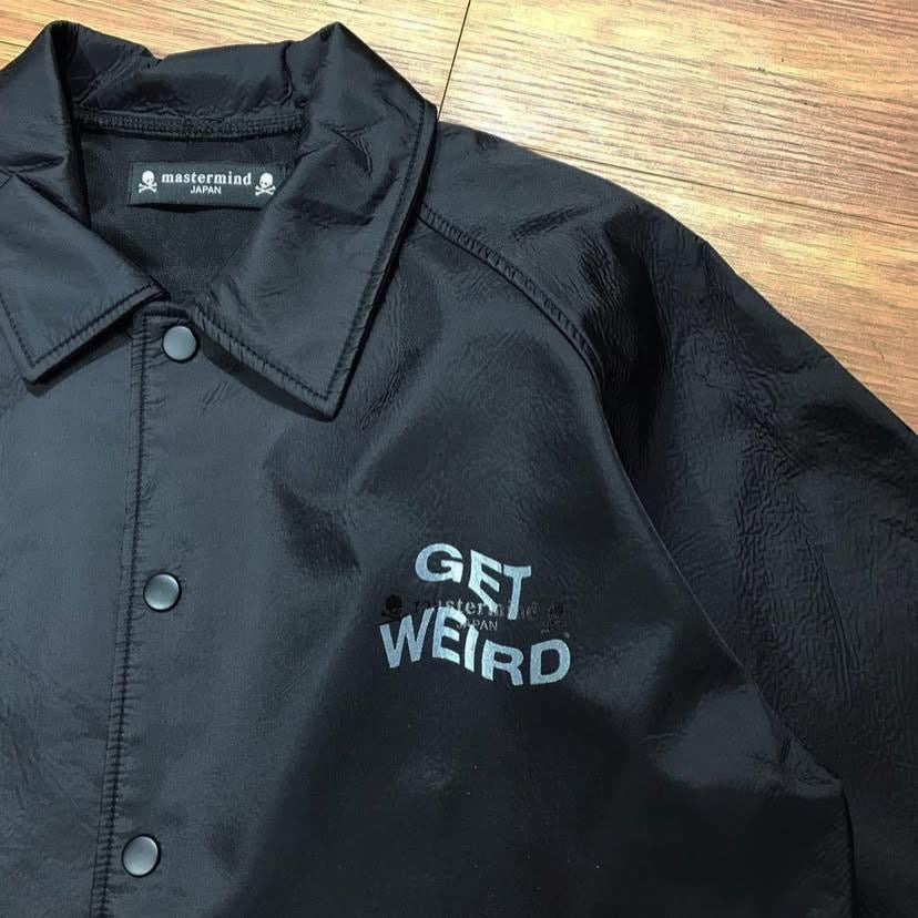 Anti Social Social Club ASSC x Mastermind Japan MMJ Get Weird Coach Jacket Black World MMW