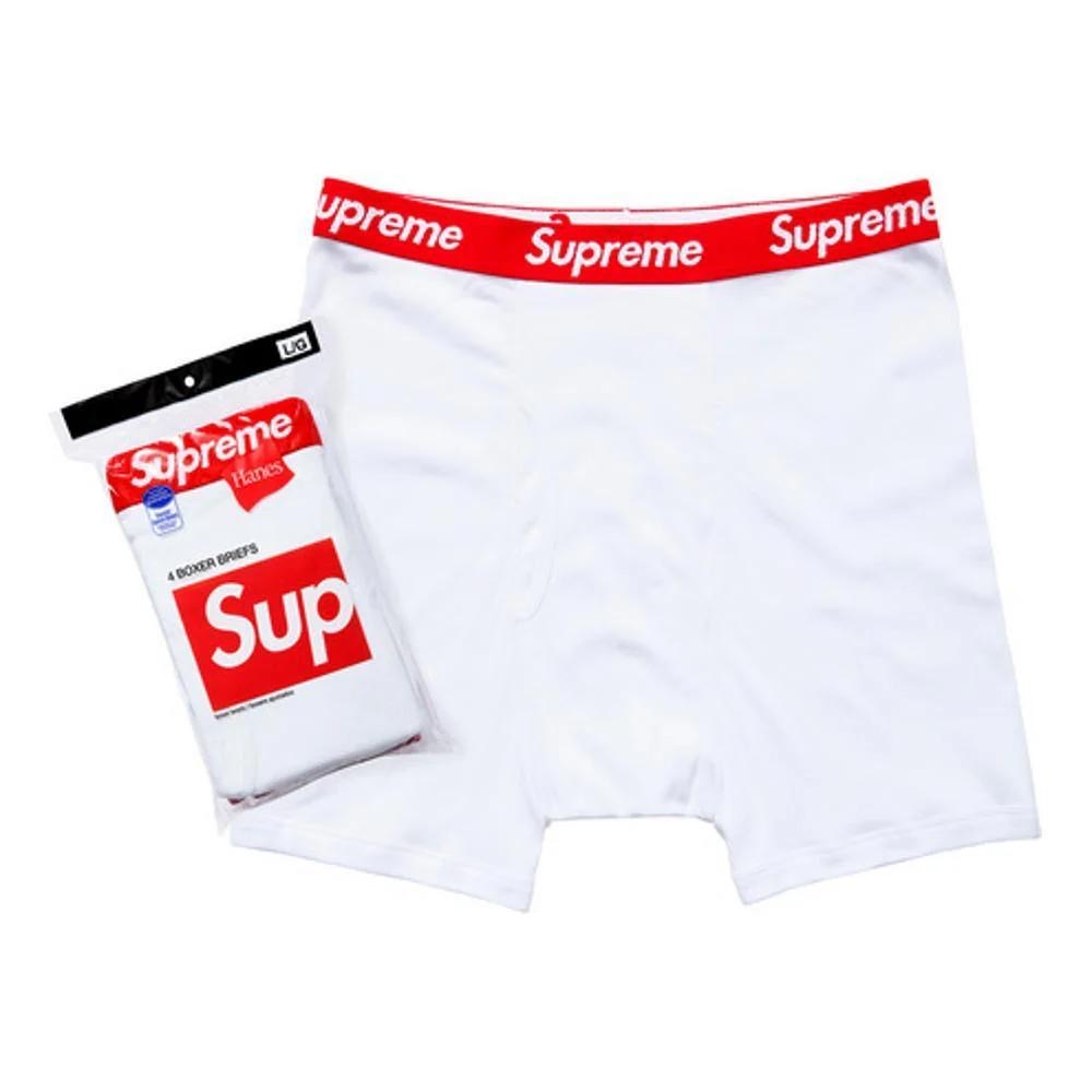 Supreme Hanes®️ Boxer Briefs Black White