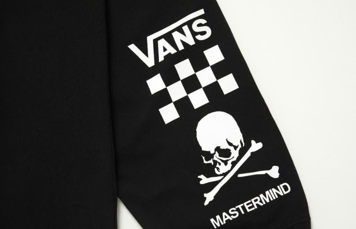 Mastermind Japan MMJ x Vans “OFF THE WALL” Tee LS Black Mastermind World MMW
